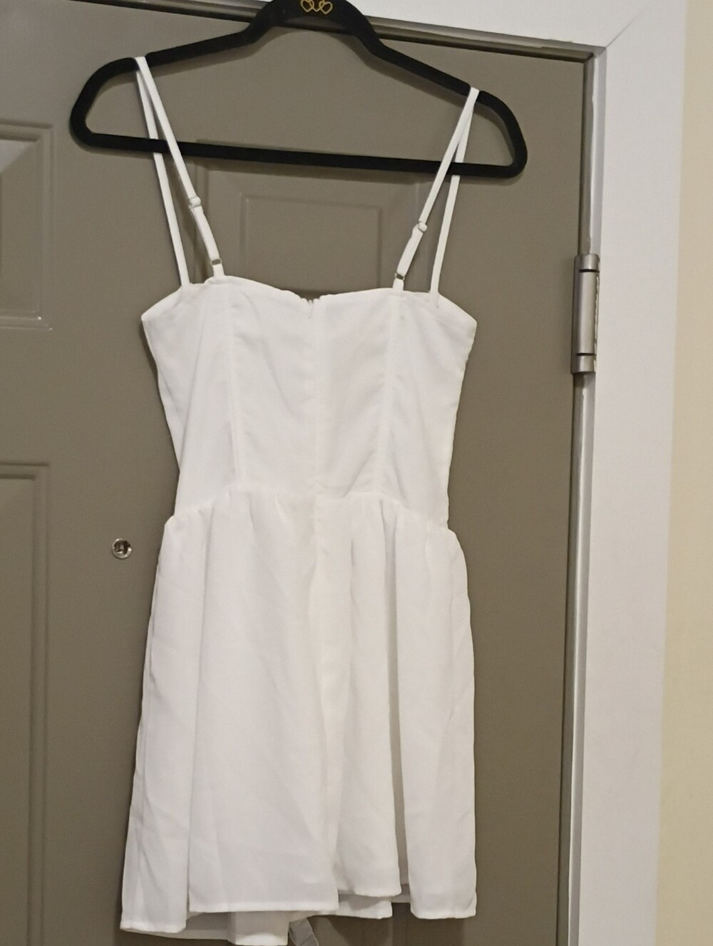 White Fox Boutique White Spaghetti-Strap Mini Dress